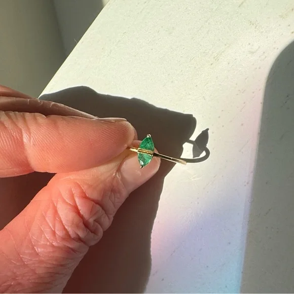 Ila Collection Nessa Ring with Emeralds